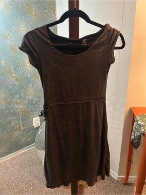 Merrell grey Textured Short-Sleeve Mini Dress